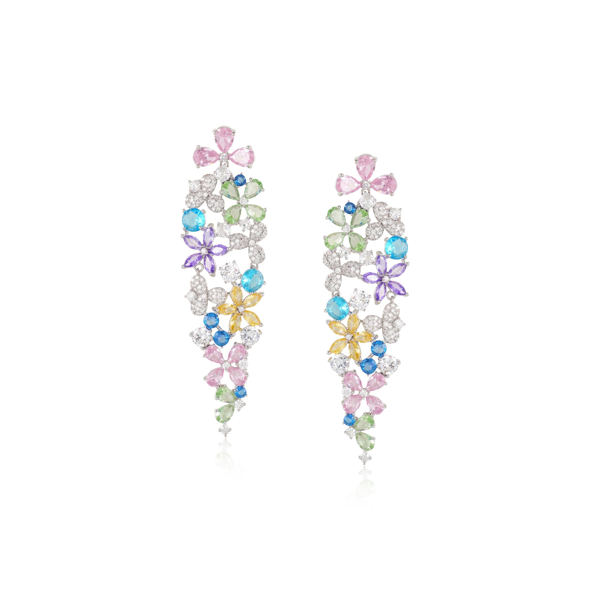 Floral Vine Statement Earrings