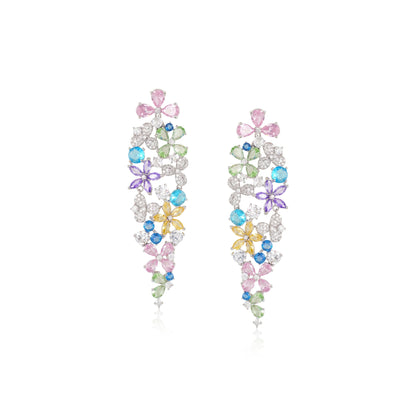Floral Vine Statement Earrings