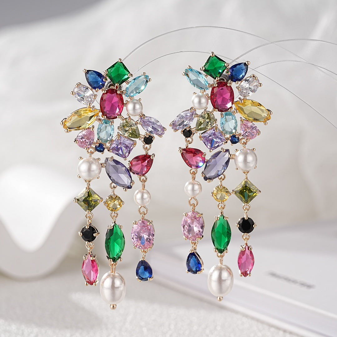 Colorburst Tassel Earrings