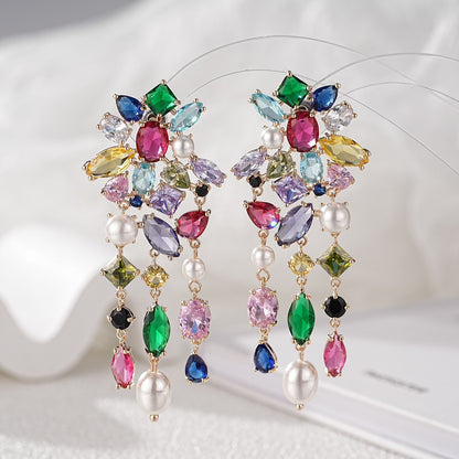 Colorburst Tassel Earrings