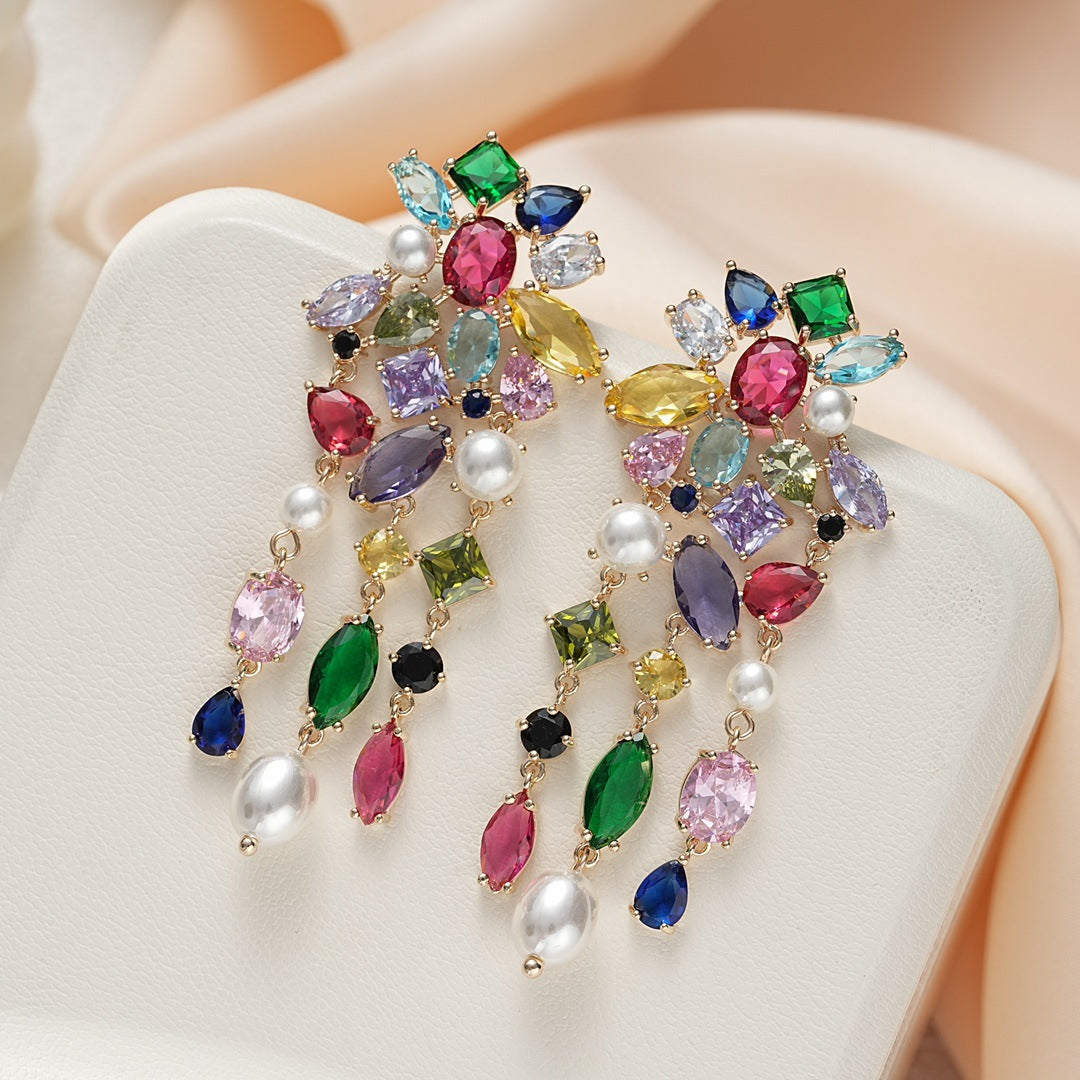 Colorburst Tassel Earrings