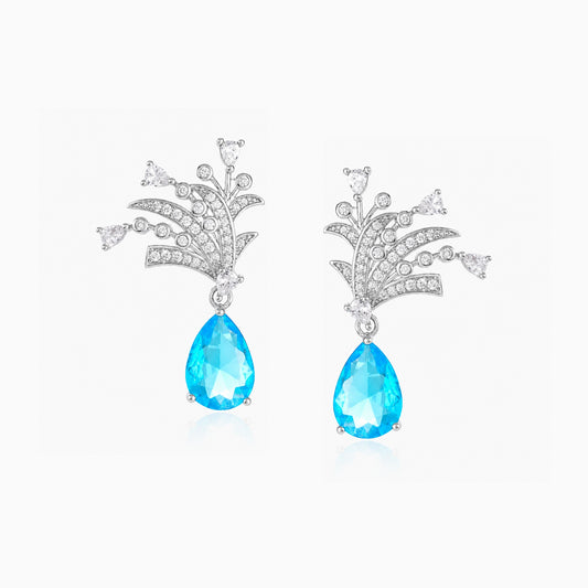 Blue Tide Branch Bloom Earrings