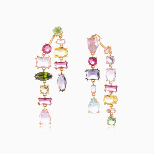 Multi-color Mixed Scatter Earrings