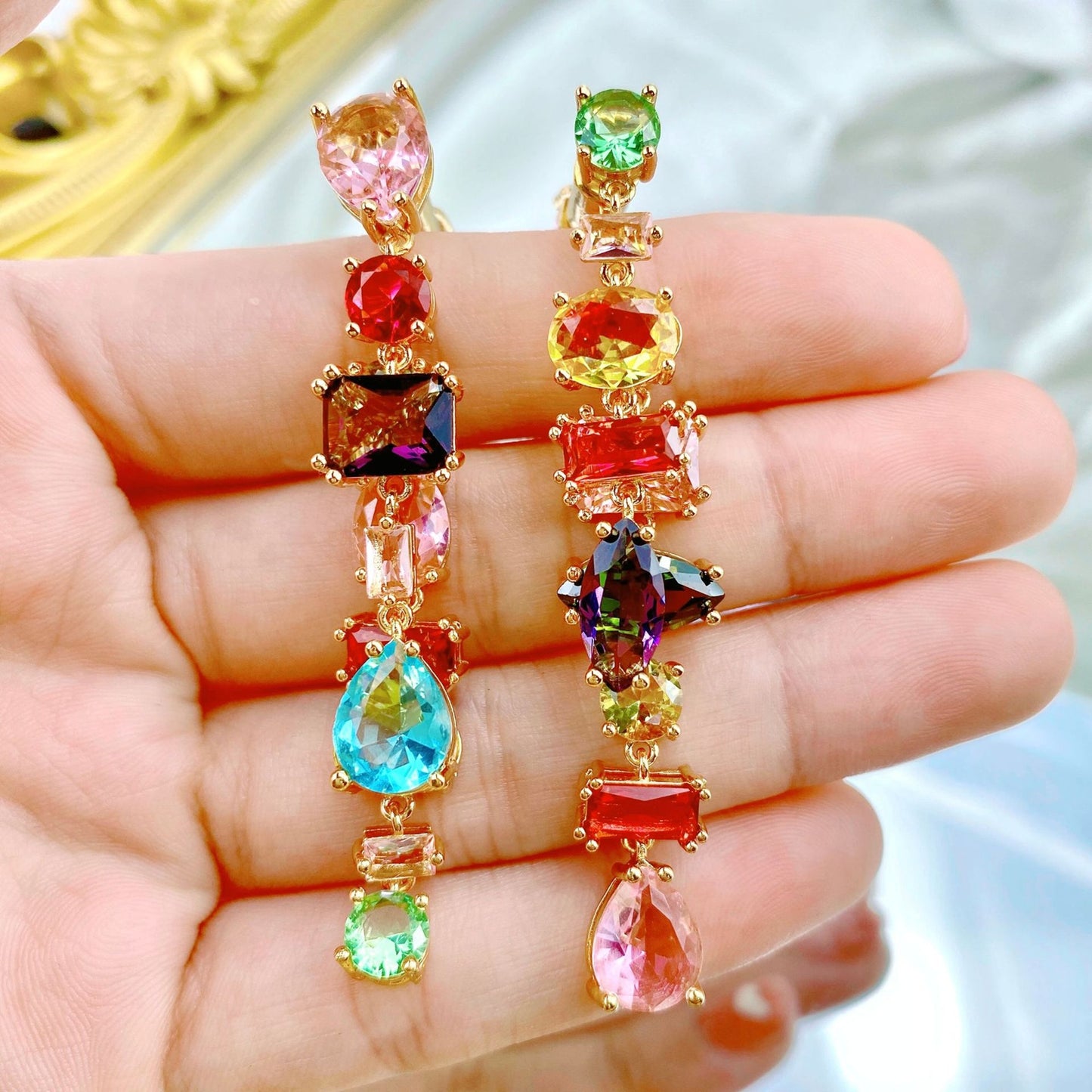 Multi-color Mixed Scatter Earrings