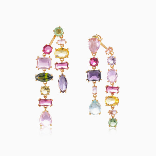 Multi-color Mixed Scatter Earrings