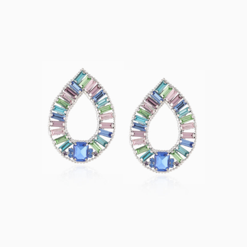 Pastel Prism Teardrop Earrings