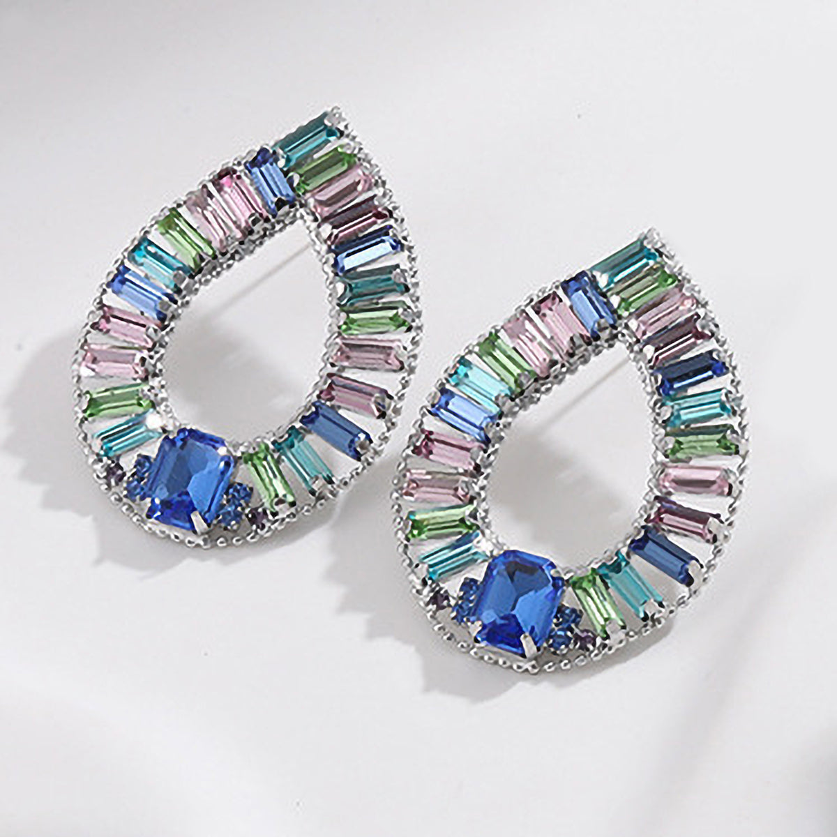 Pastel Prism Teardrop Earrings