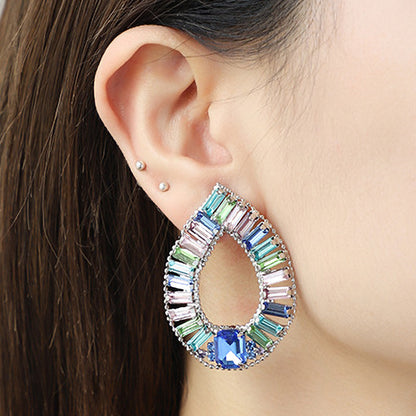 Pastel Prism Teardrop Earrings