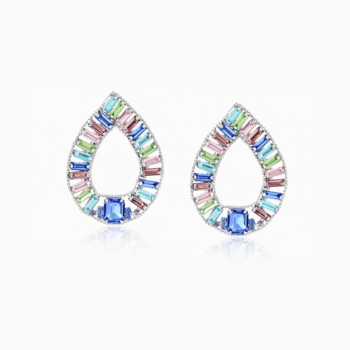 Pastel Prism Teardrop Earrings