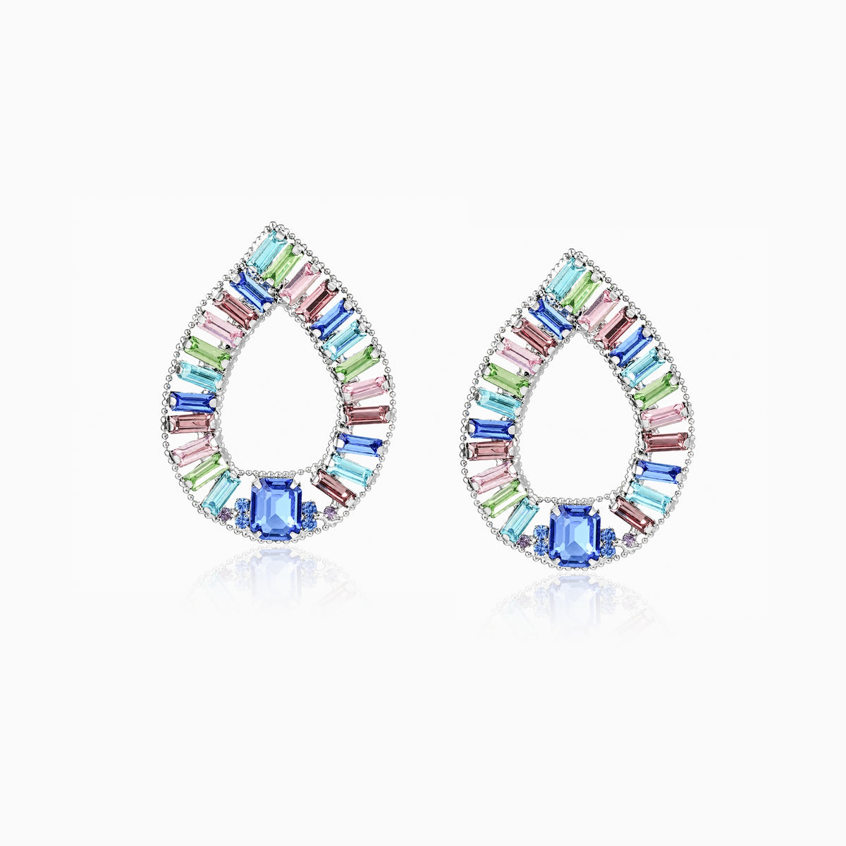 Pastel Prism Teardrop Earrings