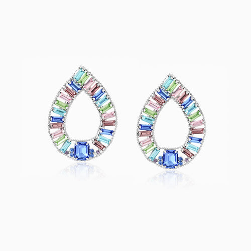 Pastel Prism Teardrop Earrings