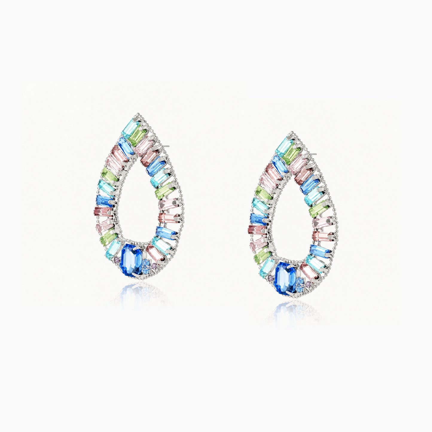 Pastel Prism Teardrop Earrings