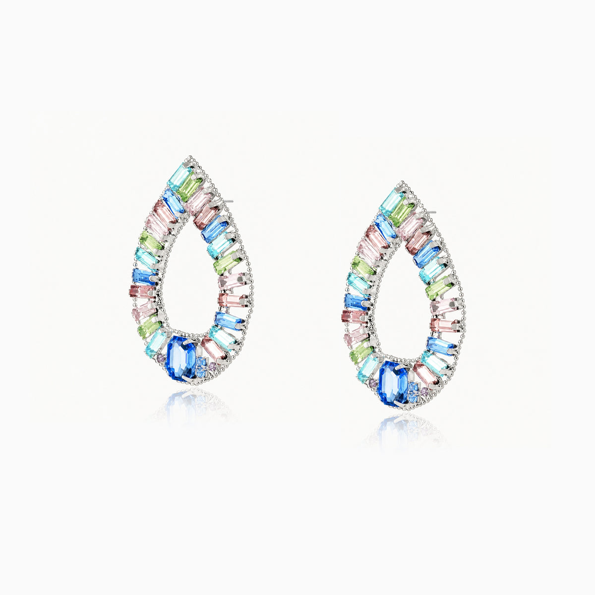Pastel Prism Teardrop Earrings