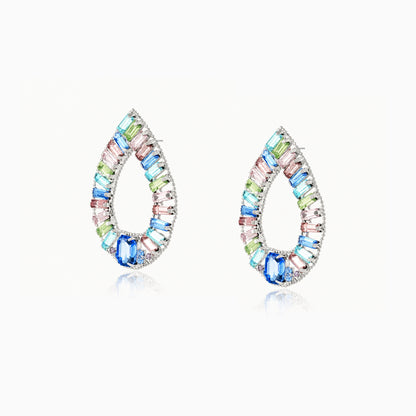 Pastel Prism Teardrop Earrings