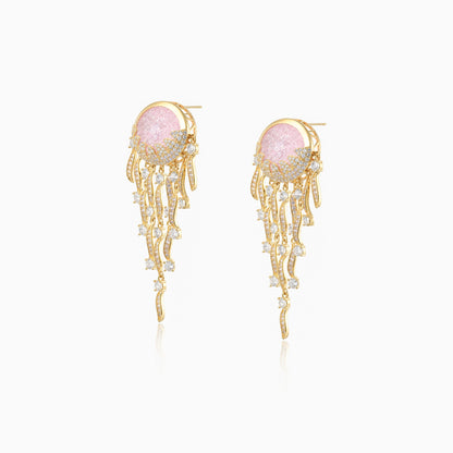 Blue Tide Jellfish Drop Earrings