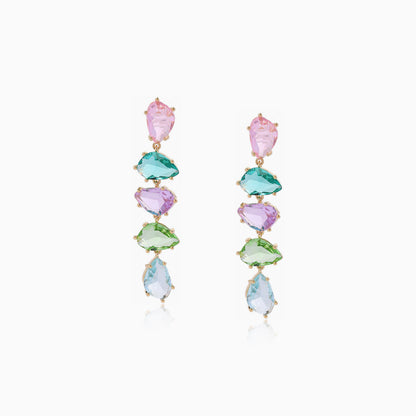 Pastel Prism Dangle Earrings