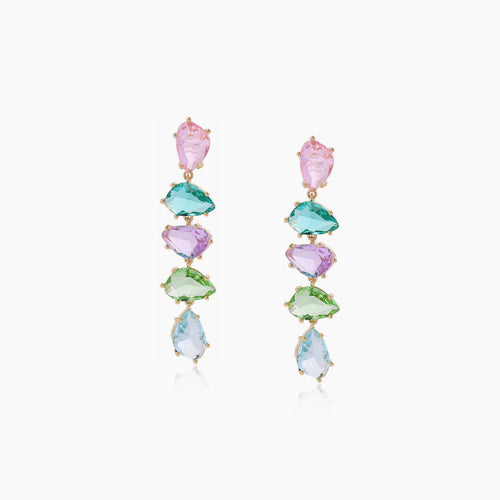 Pastel Prism Dangle Earrings
