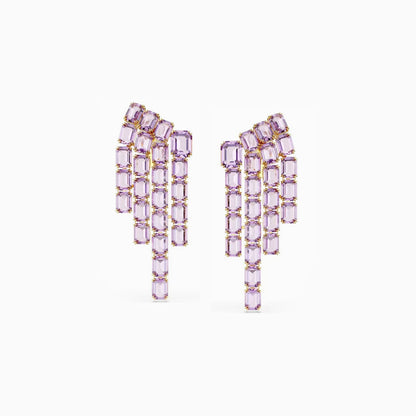 Lavender Fringe Earrings