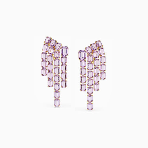 Lavender Fringe Earrings