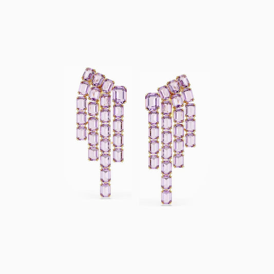 Lavender Fringe Earrings