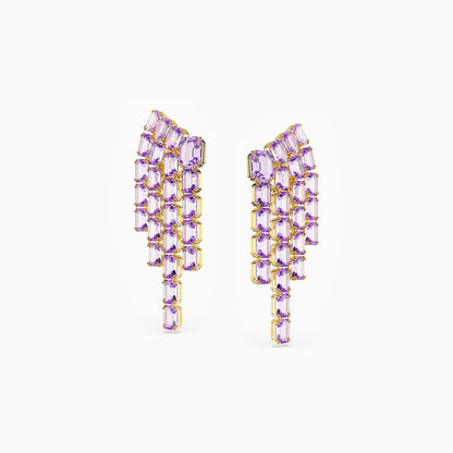 Lavender Fringe Earrings