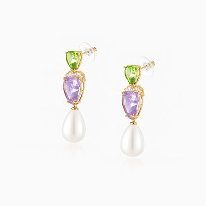 Twins Heart Peals Earrings