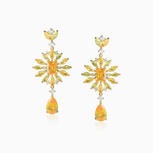 Sunburst Teardrop Earrings