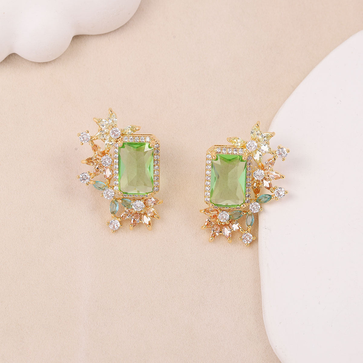 Emerald Bloom Earrings