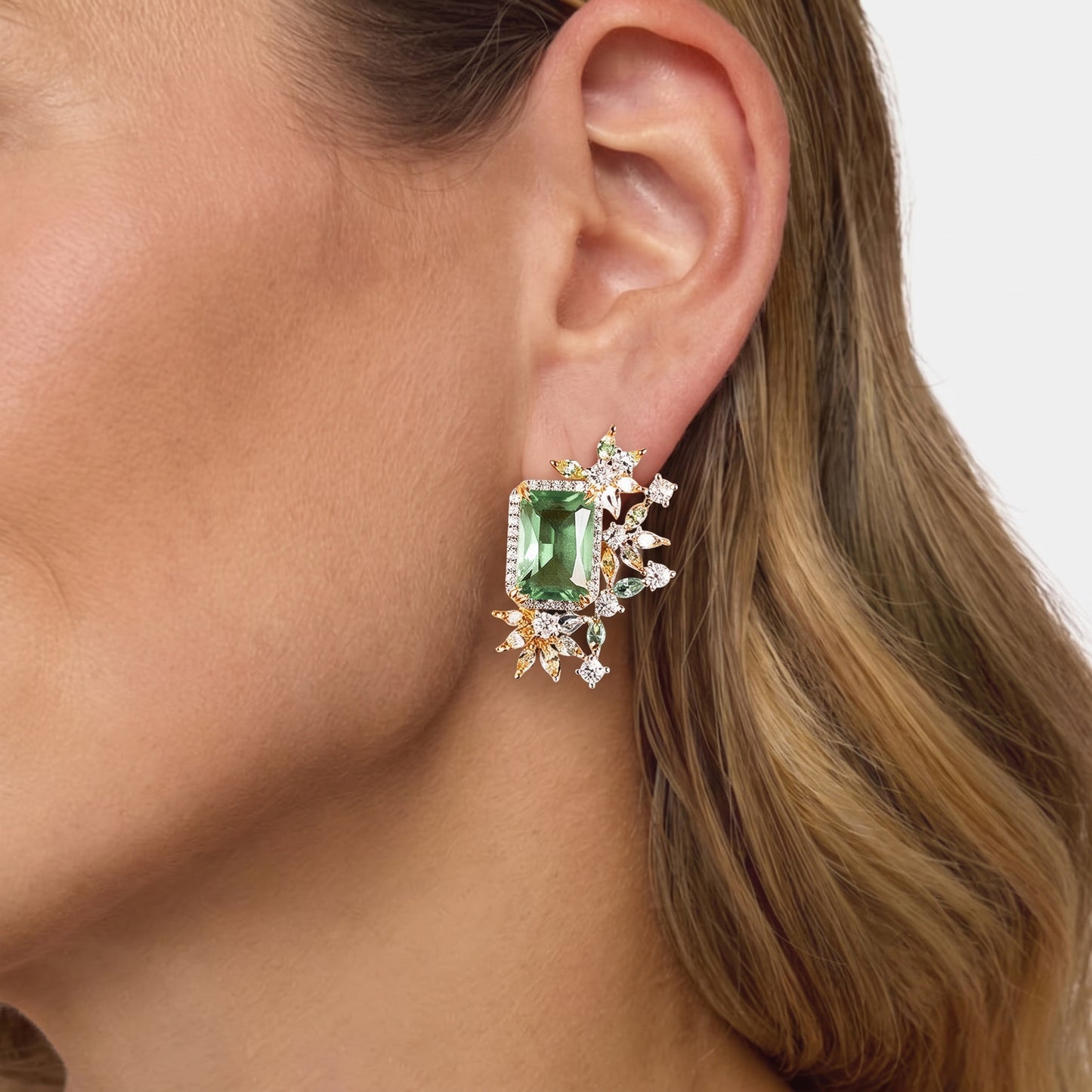 Emerald Bloom Earrings