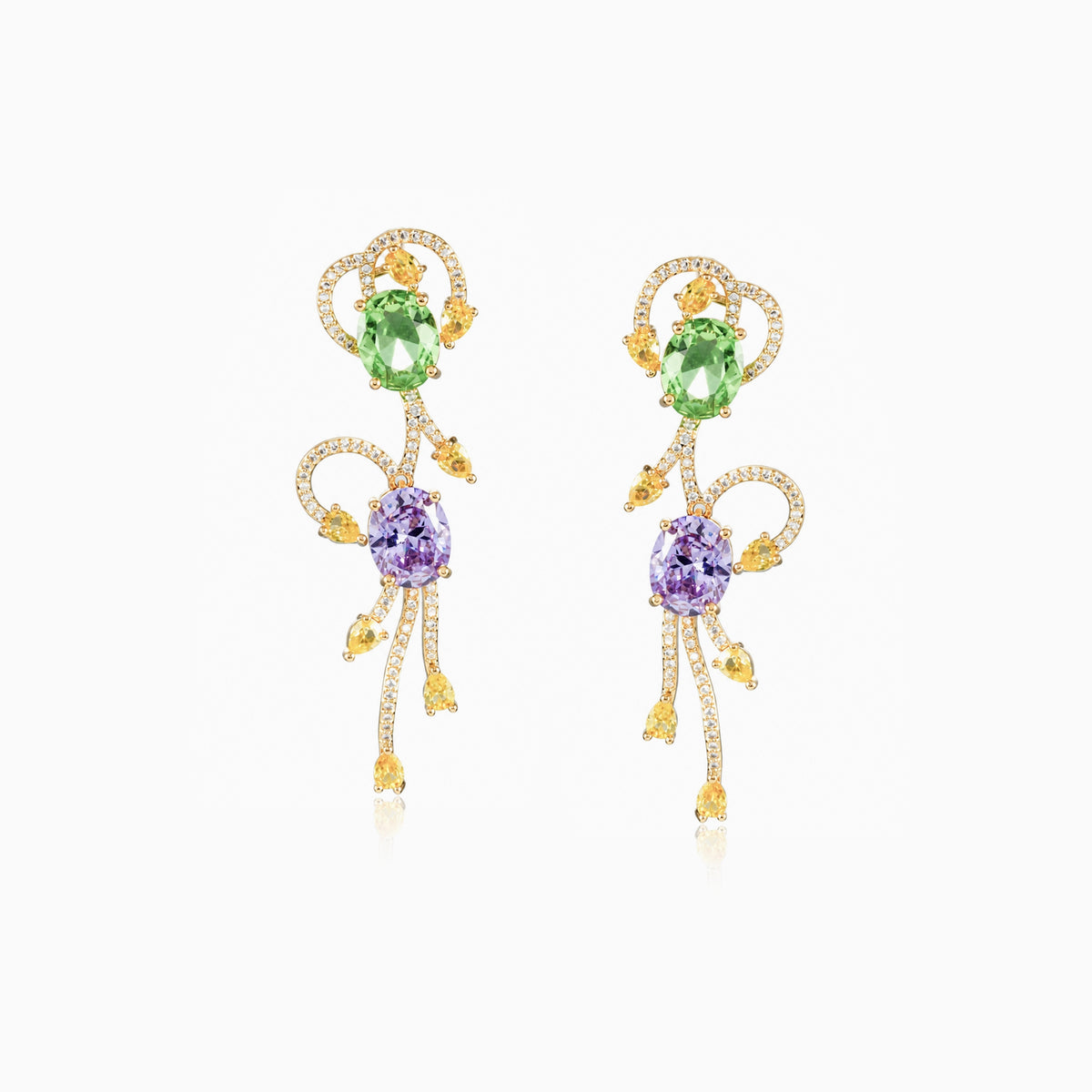 Ribbon Vine Earrings