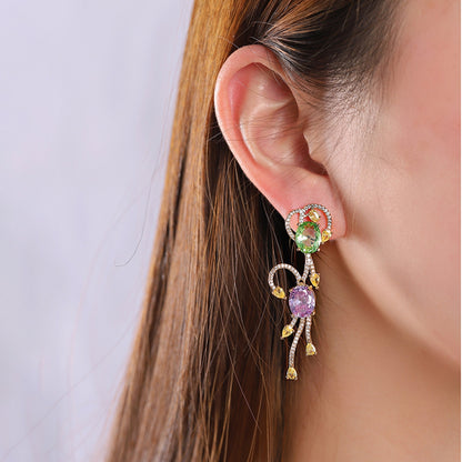 Ribbon Vine Earrings