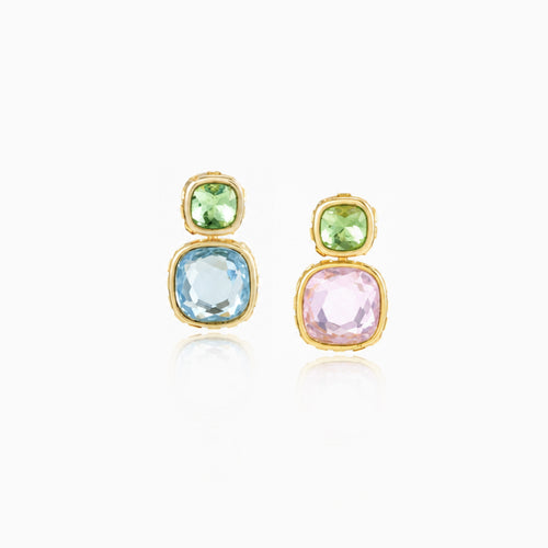 Reversilble Gem Duo Earrings