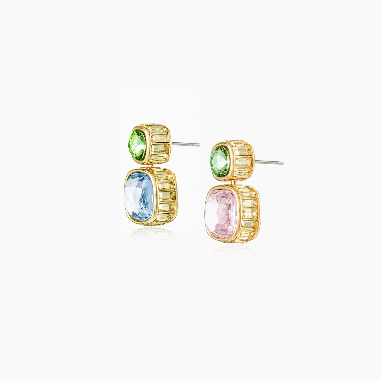 Reversilble Gem Duo Earrings