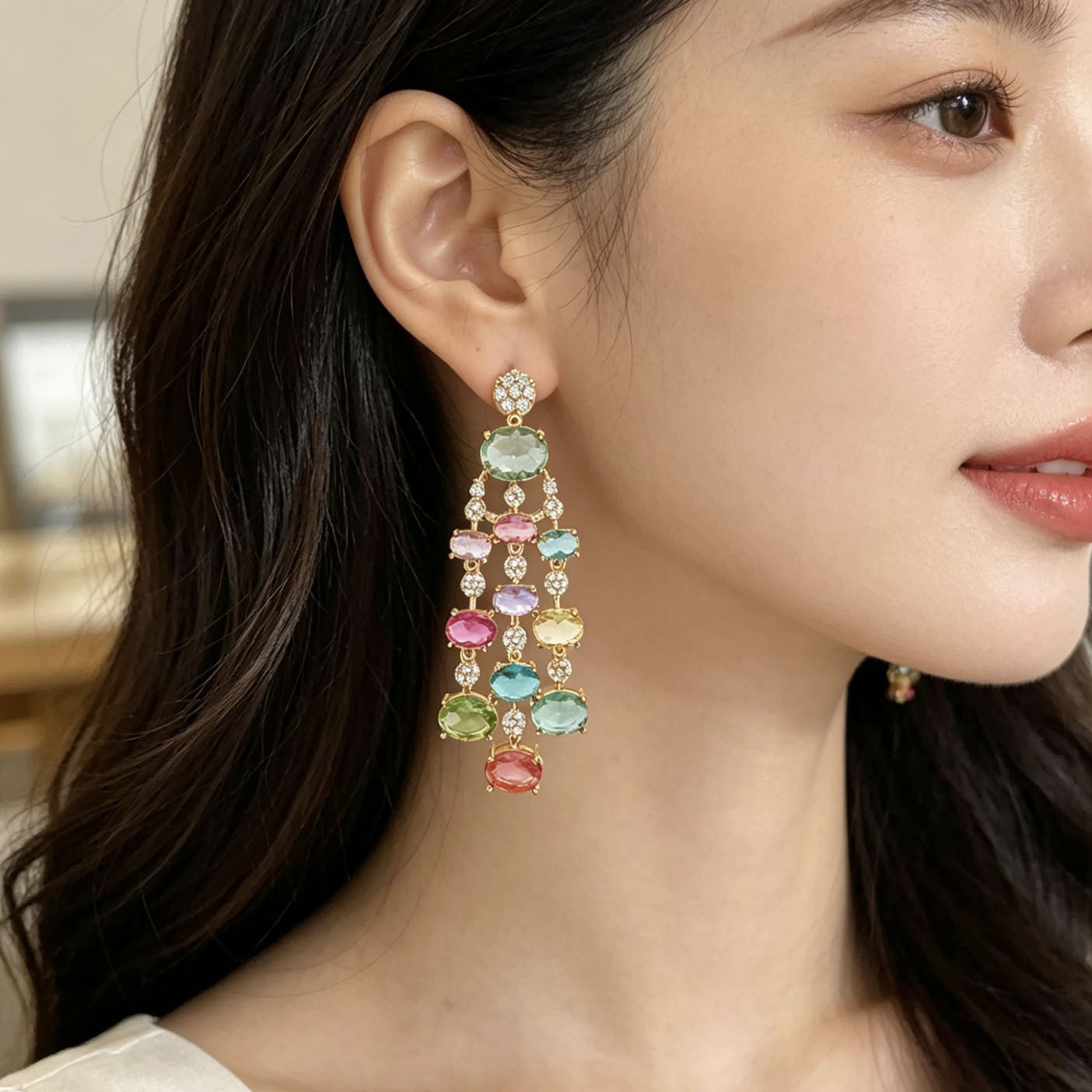 Colorfall Cascade Earrings