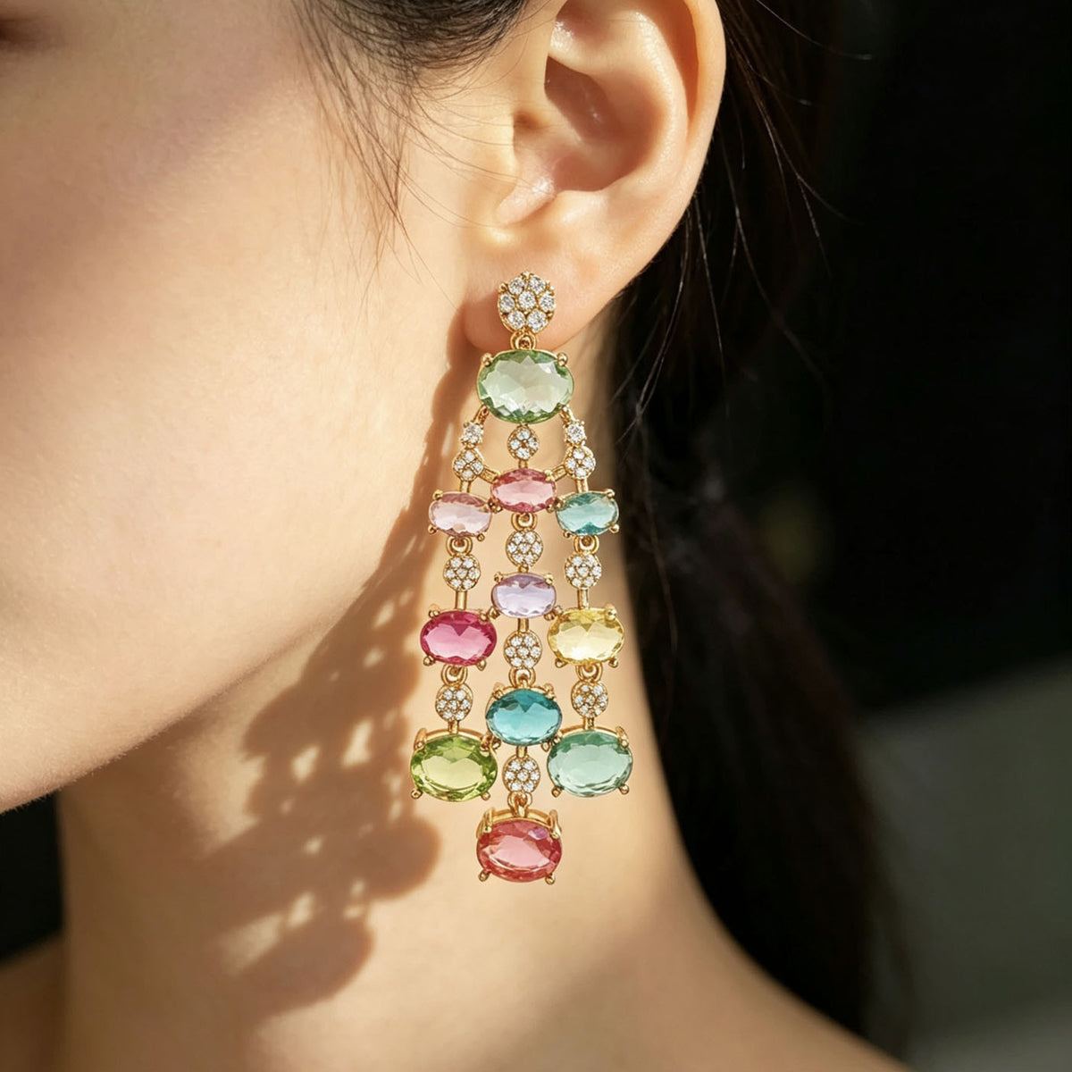 Colorfall Cascade Earrings