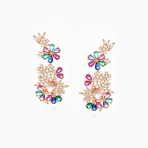 Colorfall Bloom Cluster Earrings