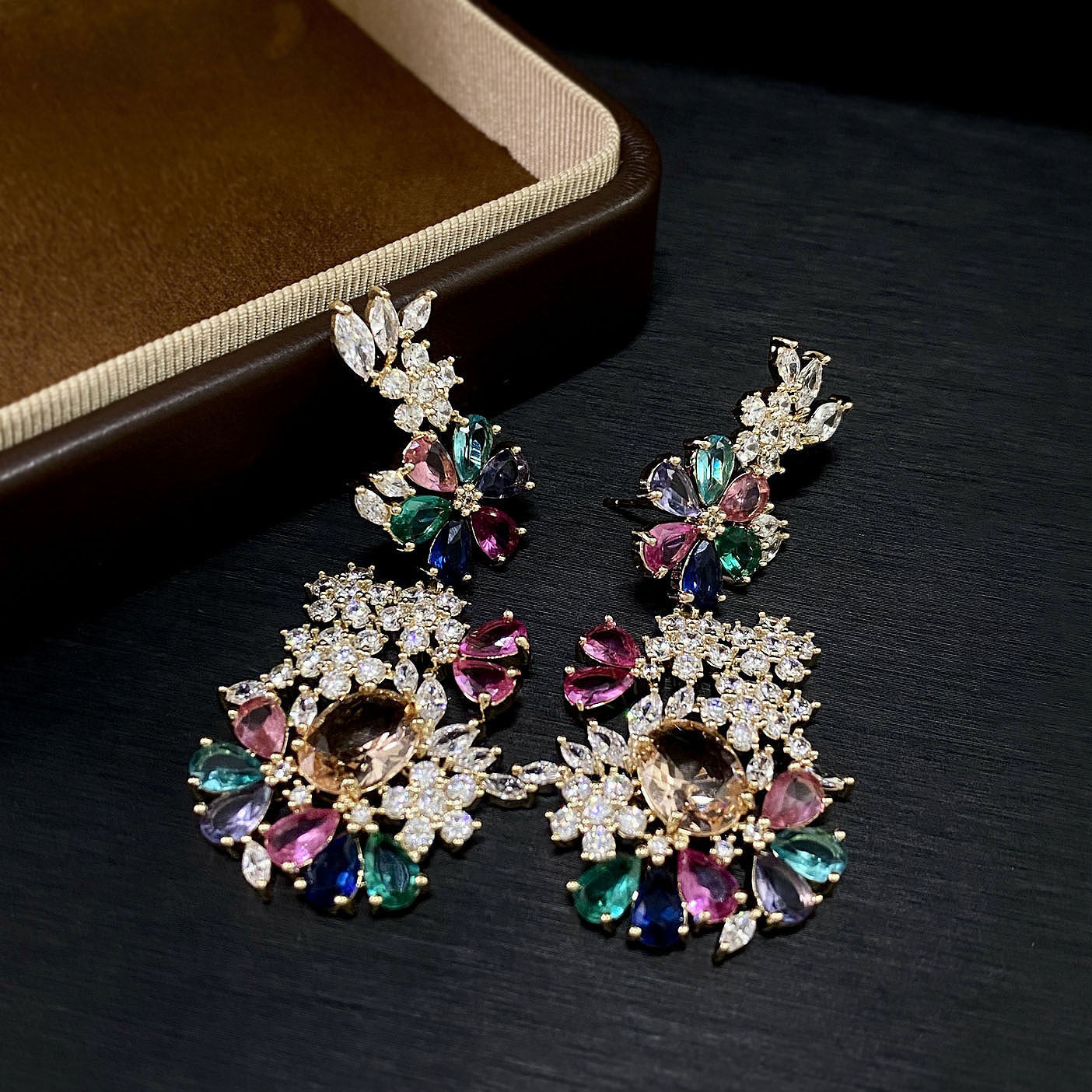 Colorfall Bloom Cluster Earrings