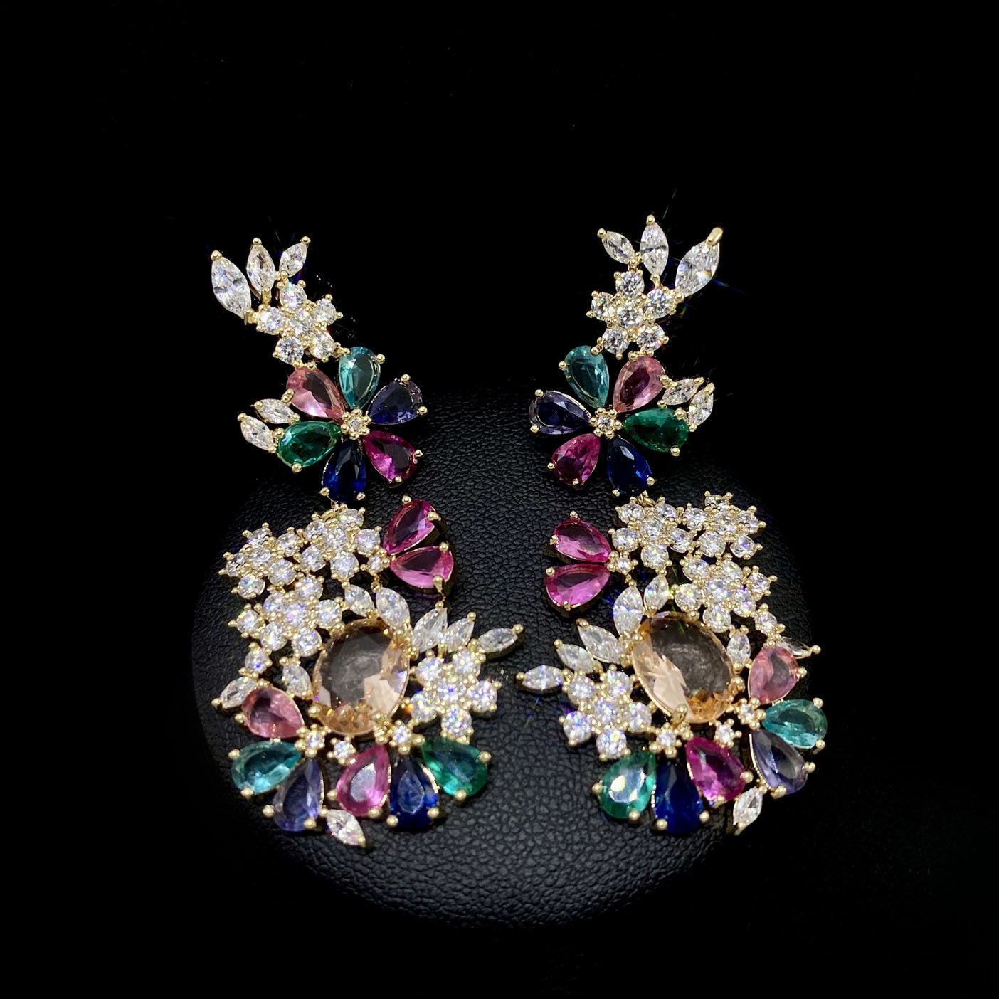 Colorfall Bloom Cluster Earrings