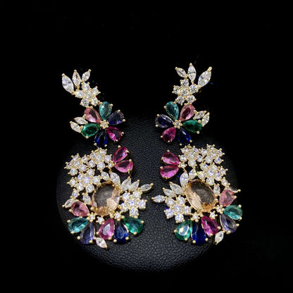 Colorfall Bloom Cluster Earrings