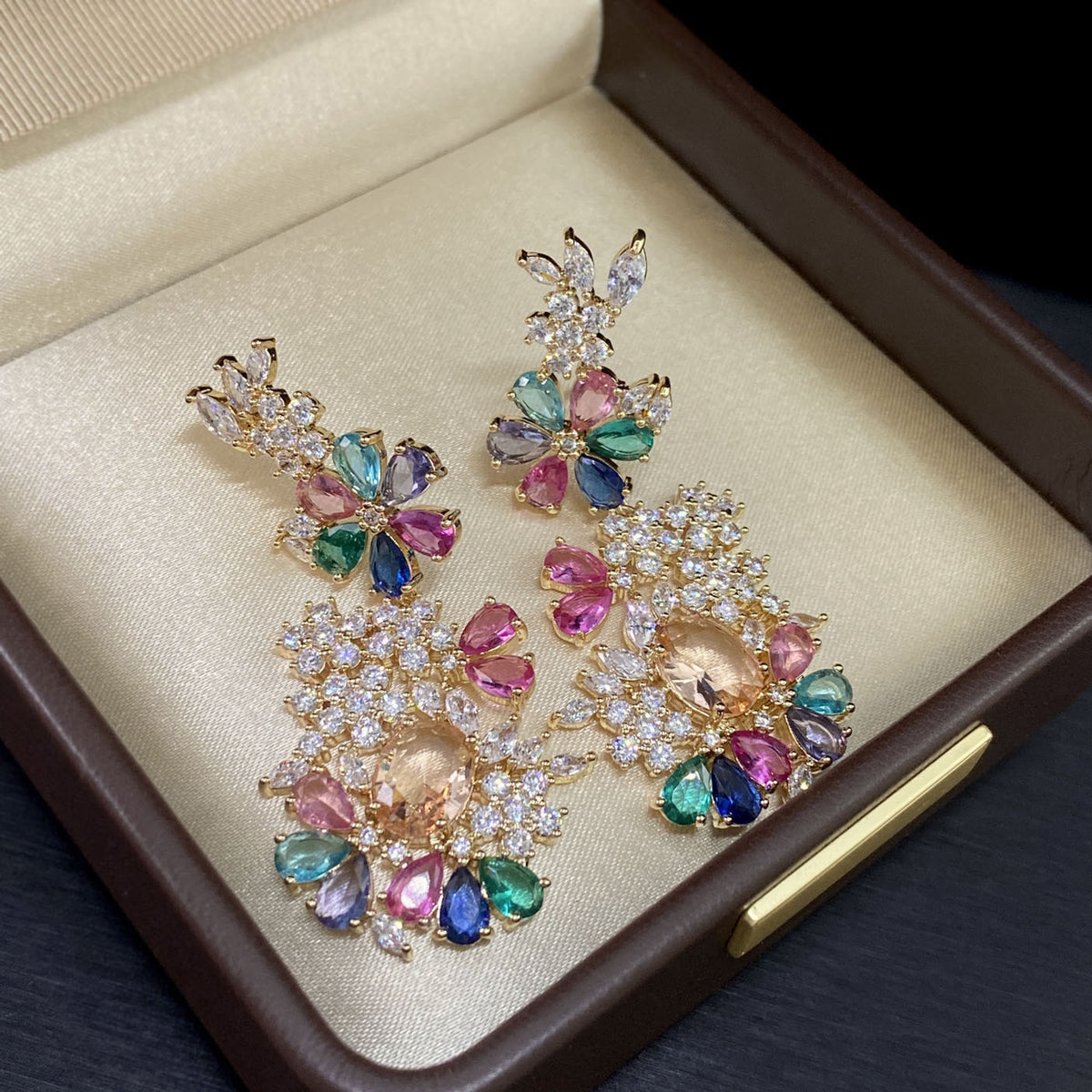Colorfall Bloom Cluster Earrings