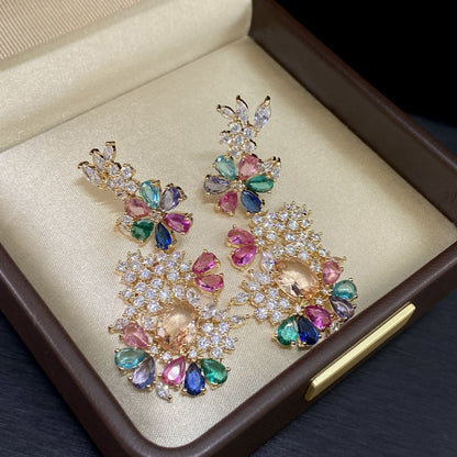 Colorfall Bloom Cluster Earrings