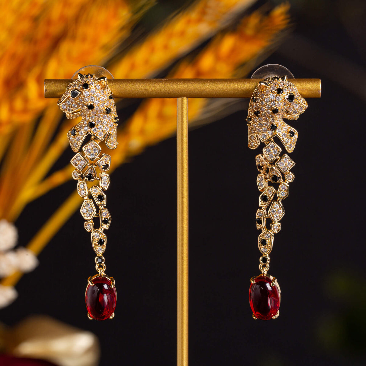Panther Cascade Earrings