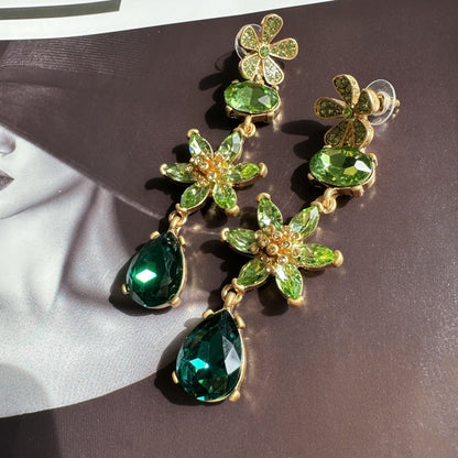 Floral Gemline Earrings