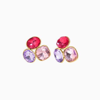 Gem Collage Trio Earrings