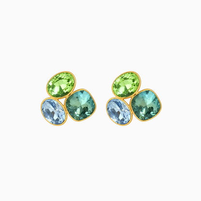 Gem Collage Trio Earrings
