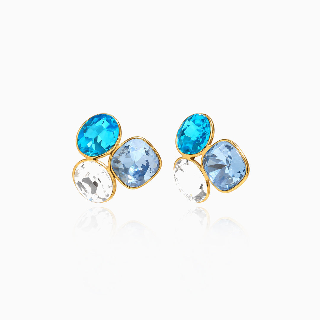 Gem Collage Trio Earrings