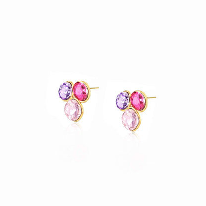Gem Collage Trio Earrings