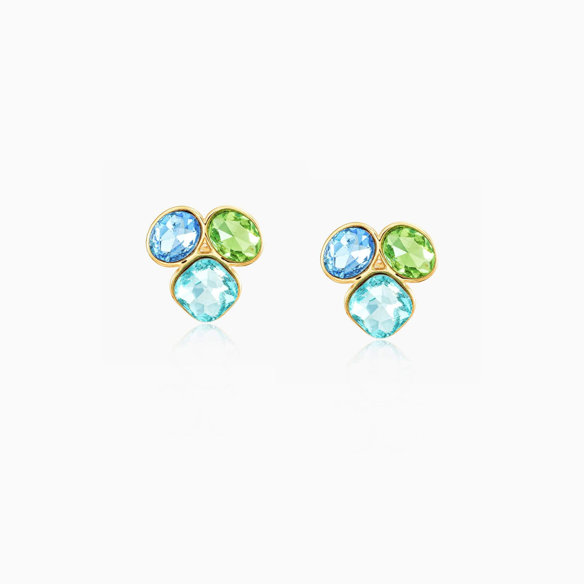 Gem Collage Trio Earrings