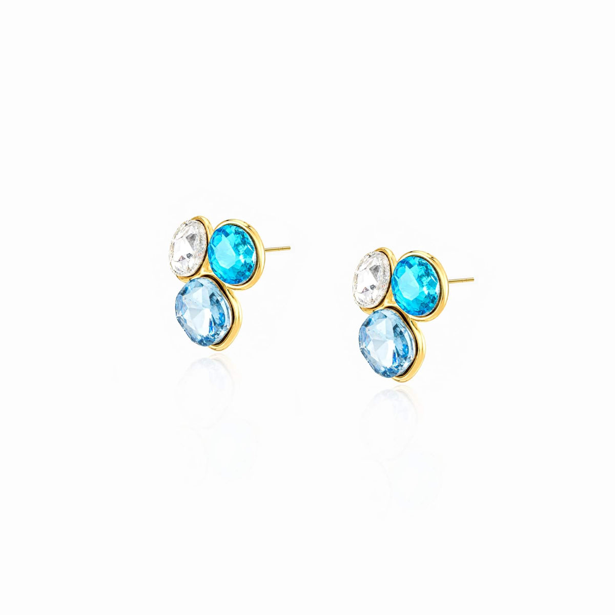 Gem Collage Trio Earrings