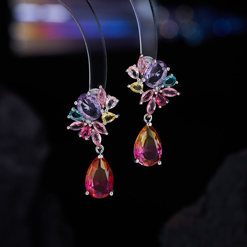 Ombre Blush Drop Earrings